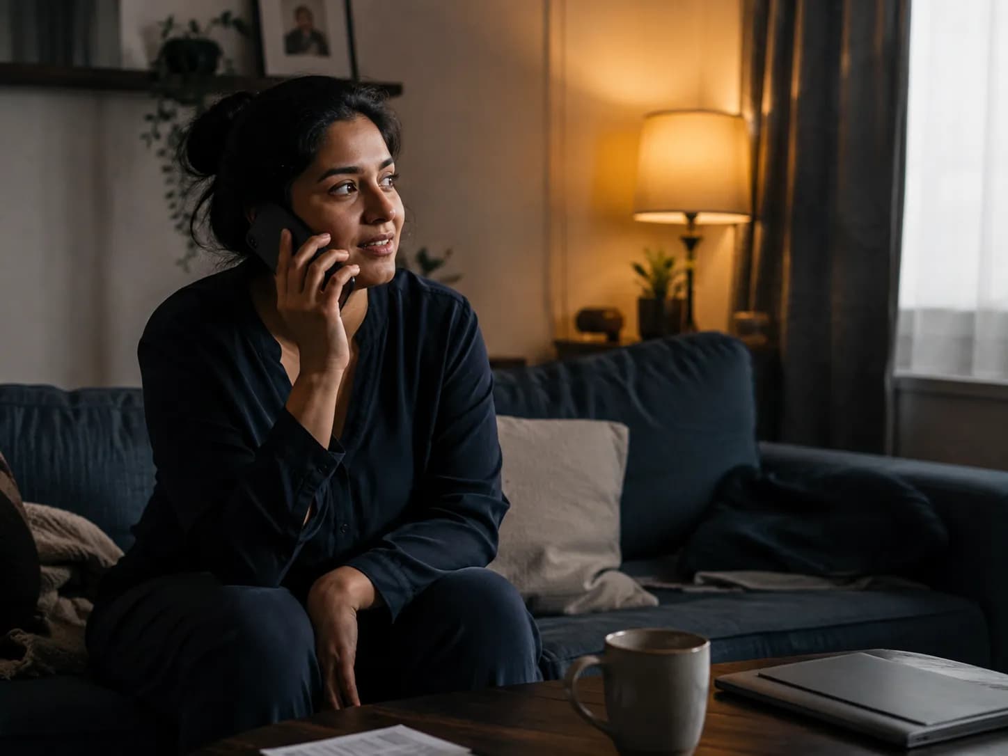A healthcare professional on the phone to a mortgage adviser after a high-street bank declined her application.